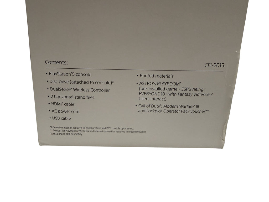 Sony Playstation 5 (PS5+Disc Drive+MW3)