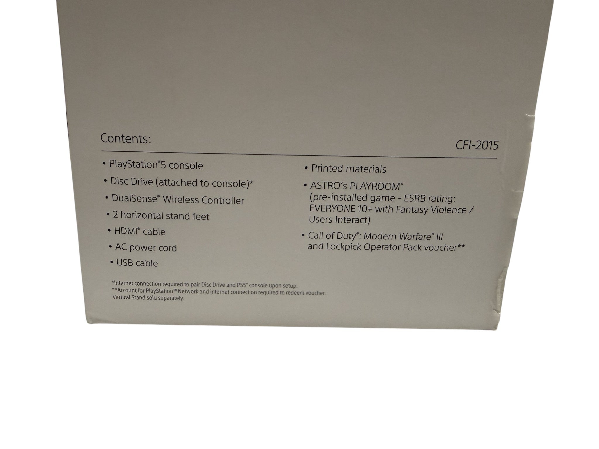 Sony Playstation 5 (PS5+Disc Drive+MW3)