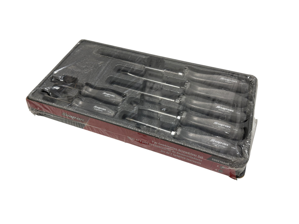 Snap-On 7pc Combination Screwdriver Set (SDDX70ADT) Dark Titanium